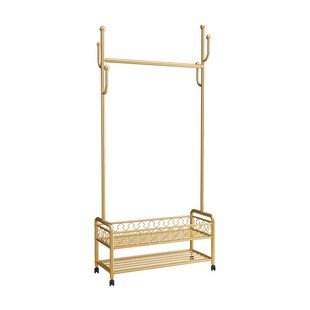 家用可移动挂衣架床边晚上放衣服神器网红衣架落地卧室简易衣帽架