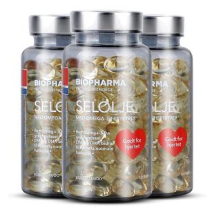 BP挪威Biopharma北极海豹油中老年OMEGA3非鱼油DPA海豹油3瓶