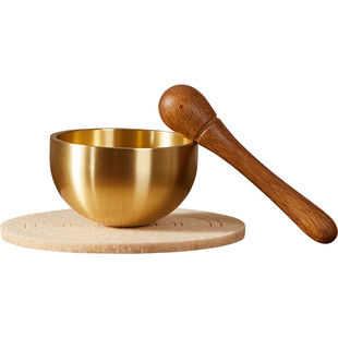 初心迷你黄铜颂钵碗钵音钵静心手疗音铜颂钵摆件檀香和谐音