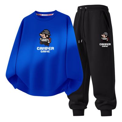 卫衣男款青少年男装帅气学生套装