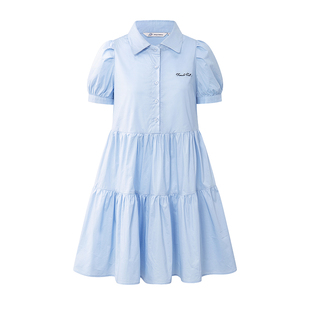 日系北海道牛乳甜美可爱学院风连衣裙女新款宽松裙子东京岁时记JK