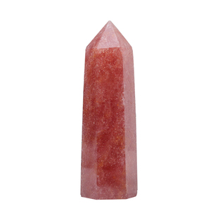 天然水晶白紫粉原石单尖柱矿石消磁水晶柱萤石晶石装饰品标本摆件