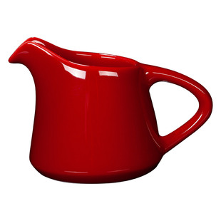 古垚/陈清宜手工中国红公道杯功夫茶具分茶器红色陶瓷郎红茶海