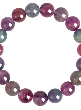 普陀山天然萤石手串静心手链女