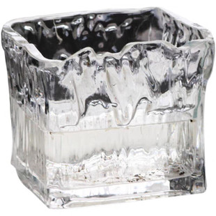 冰川纹方缸加厚透明玻璃花瓶北欧创意正方形水培绿植白掌绿萝花瓶