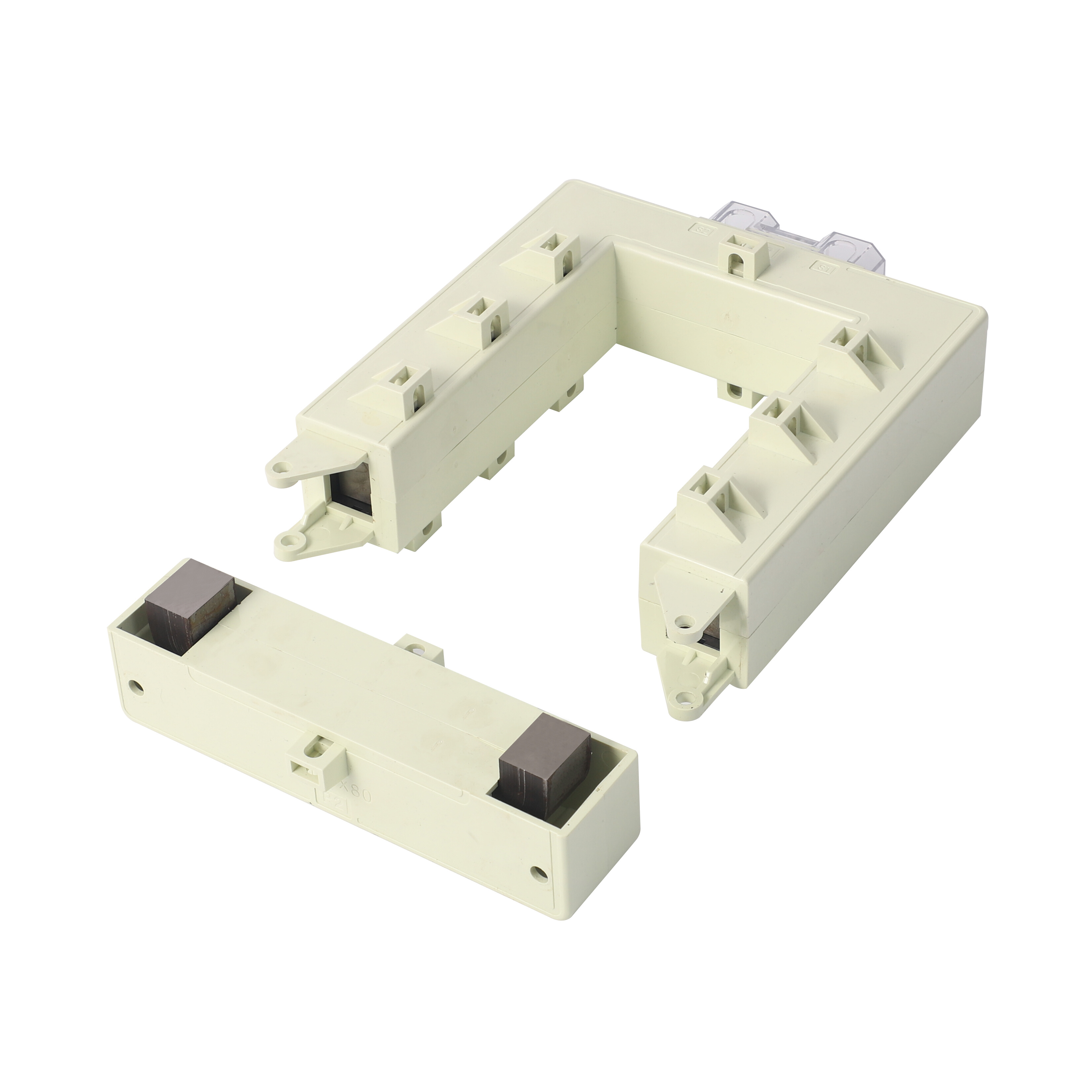 1000开合式电流互感器开口开启分离式方形铜排交流高精度三相