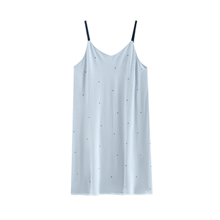 家乐芬睡裙女士睡衣裙子夏季莫代尔背心无袖吊带夏天夏款薄款冰丝