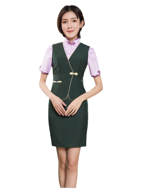 养生馆秋季美容师工作服