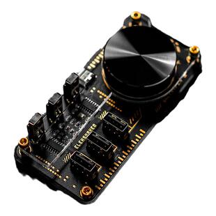 EM极客桌面控制器USB拓展坞HUB扩展器台式电脑多媒体音量调节旋钮