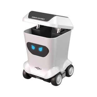 问南风 迷你遥控垃圾桶桌面迷你遥控车创意潮玩桌搭摆件男孩礼物