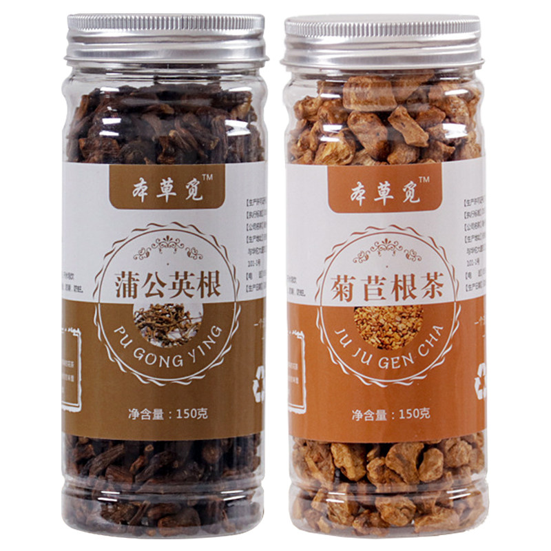 蒲公英菊苣根茶组合罐装