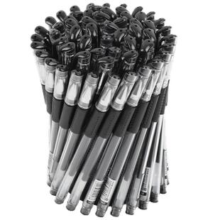 得力中性笔0.5黑色水笔签字笔碳素笔办公用品蓝黑笔办公签名笔水性笔红笔考试黑笔圆珠笔学生用文具用品批发