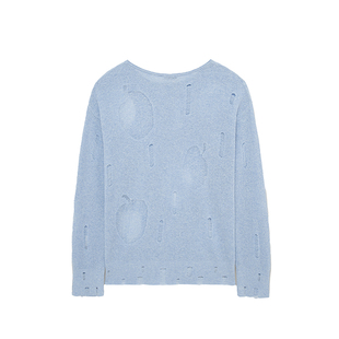 【张艺凡同款】MESUX米岫轻盈干爽小苹果嵌花空气感罩衫MOSUE414