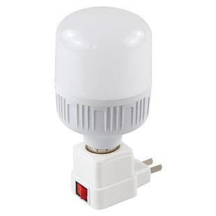 插座灯泡直插式带开关插电灯led家用超亮卧室客厅节能墙壁插头灯