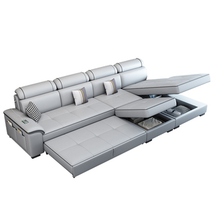 北欧猫抓布沙发床2025新款简约现代客厅小户型家用折叠沙发床两用