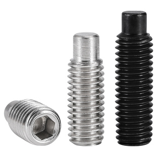 12.9级/304不锈钢圆柱紧定内六角螺丝钉凸端机米钉M2M4M5M6M8-M16