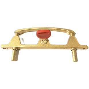 纱窗锁钥匙金刚网纱窗长条锁隐形把手双点锁专用钥匙防盗五金配件