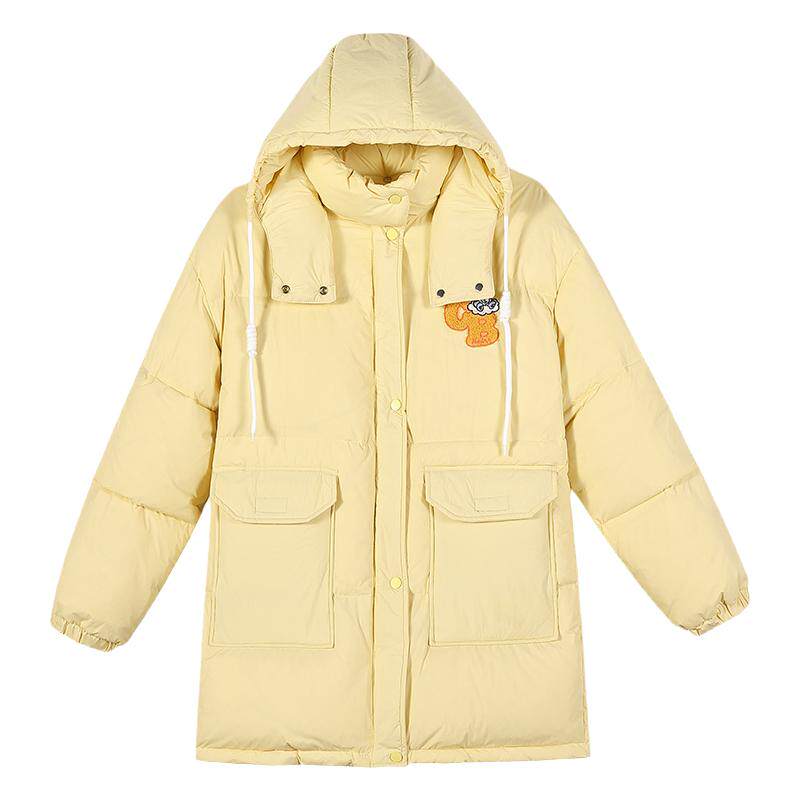 雪诗恋可拆卸帽中学生加厚羽绒服