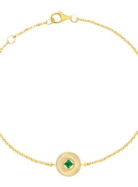 宫主女和田玉银手链生日礼物