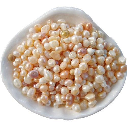 纯天然散裸珠颗粒原料医药用磨粉食用按斤称无核无孔曼扎供佛珍珠