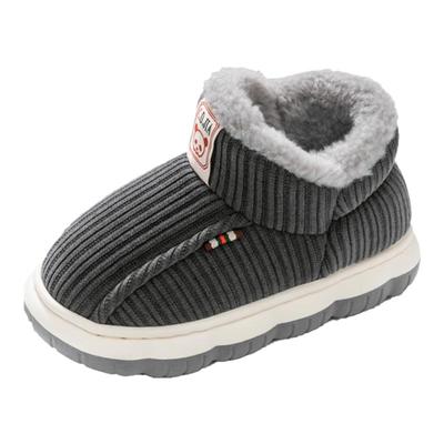 儿童加绒加厚中大童厚底棉鞋