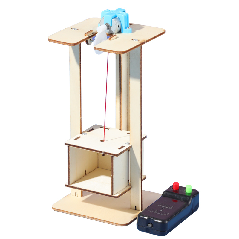 儿童科学实验科技小制作 DIY手工材料学生男孩女孩礼物电梯升降机