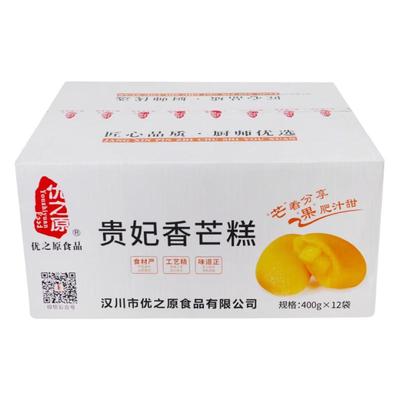 优之原贵妃香芒糕400g*12袋早餐