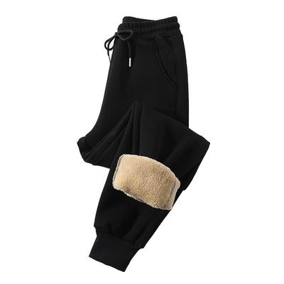 羊羔绒男裤特厚抗寒棉裤