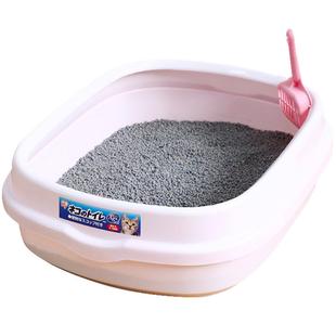 爱丽思半封闭式猫砂盆全开放超大号防外溅幼猫双层厕所猫咪爱丽丝