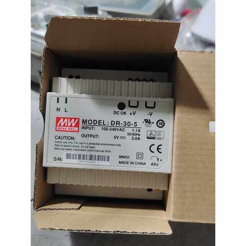 询价-明纬DR-30-5开关电源，输入100-240VAC，输