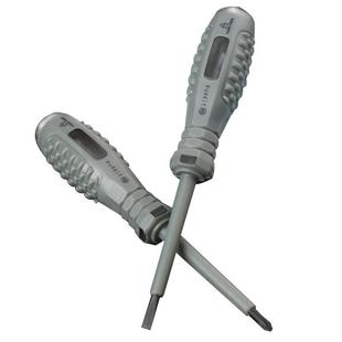 福冈工具测老式电笔高强扭矩螺丝刀一十字可测500V电专用电工电笔