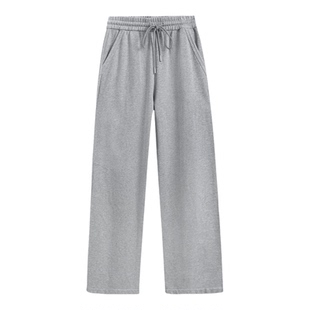 【100%棉】GANT/甘特26春夏新款女裤直筒宽松紧腰阔腿运动休闲裤