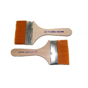 1-12号油画尼龙板刷 涂色油画刷子美术用品丙烯画笔刷毛刷油漆刷
