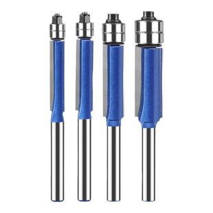 双轴承木工专用修边刀铣刀双刃三刃钨钢直刀去毛刺实木修边机刀头