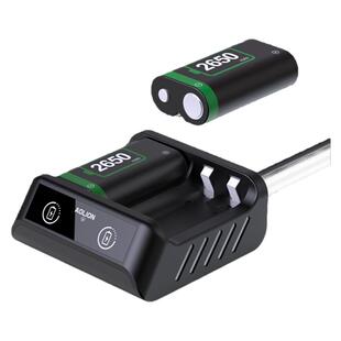 AOLION澳加狮 xbox手柄电池充电器超大容量XBOX ONE X/S  series 无线游戏手柄双充电电池电池组