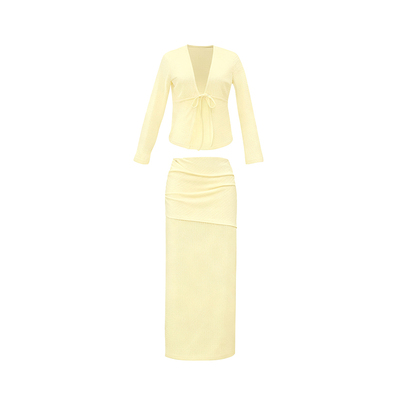 atlanticbeach半身裹裙两件套装