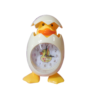 学生儿童房间卧室床头闹钟桌面摆台时钟表创意卡通可爱小鸡小鸭