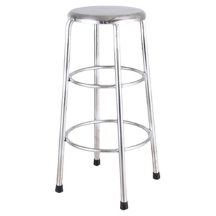 不锈钢四脚凳子医院实验室教室高脚圆凳无尘车间工人操作凳防静电