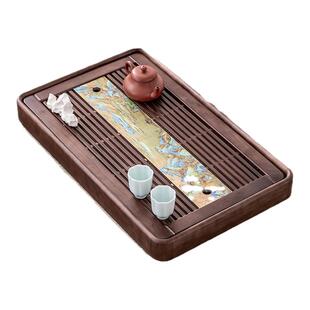 2026新款实木茶盘家用小型功夫茶具泡茶台现代家居盛水蓄排水盘