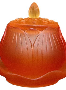 古法琉璃供水杯古典佛前供杯贡杯