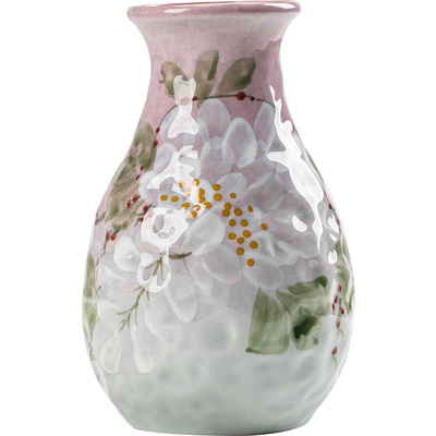 景德镇陶瓷花瓶美陶春野绘梦花器