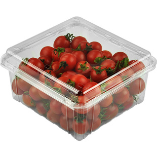 鲜元500克一次性水果盒装草莓的盒子塑料打包盒2斤装包装盒加厚款