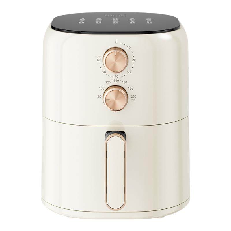 美的空气炸锅家用多功能大容量新款无油免翻面电炸锅一体可视华凌