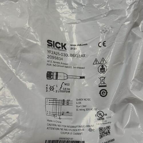 配件全新西克传感器YF2A25-030UB6XLEAX连接线，订议价