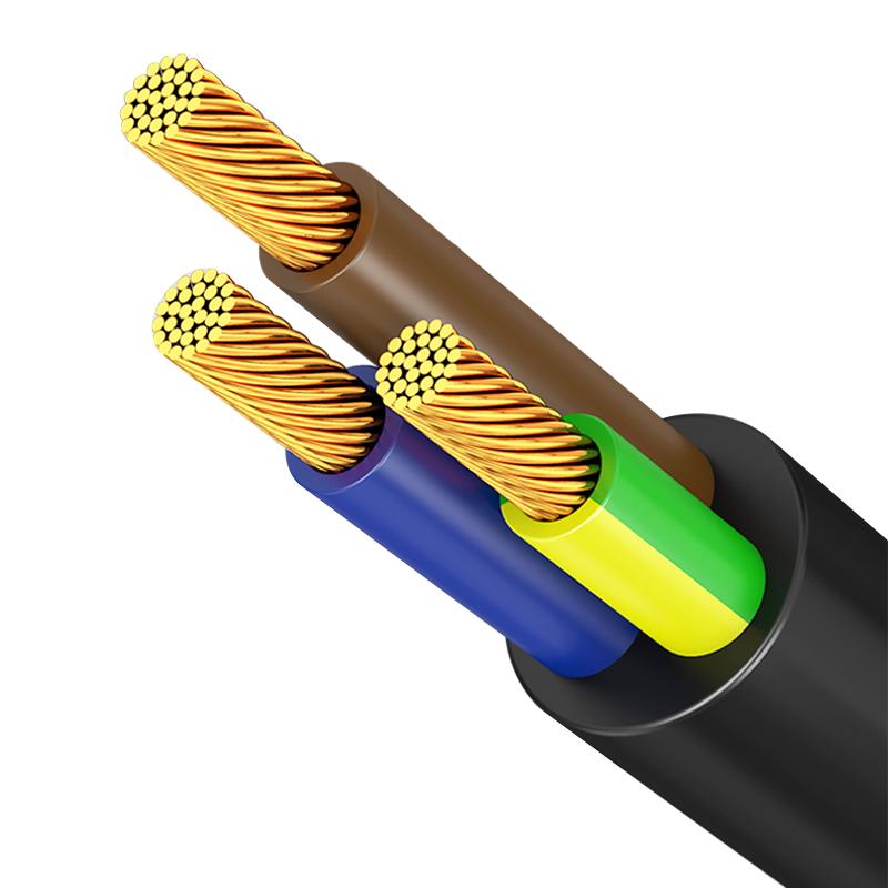 汽车充电桩电缆线国标纯铜RVV3芯4芯5芯4 6 10平方7/21KW专用软线
