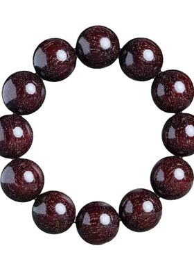 小叶紫檀高密爆星老料血檀木佛珠手串念珠木质盘玩手链男女款文玩