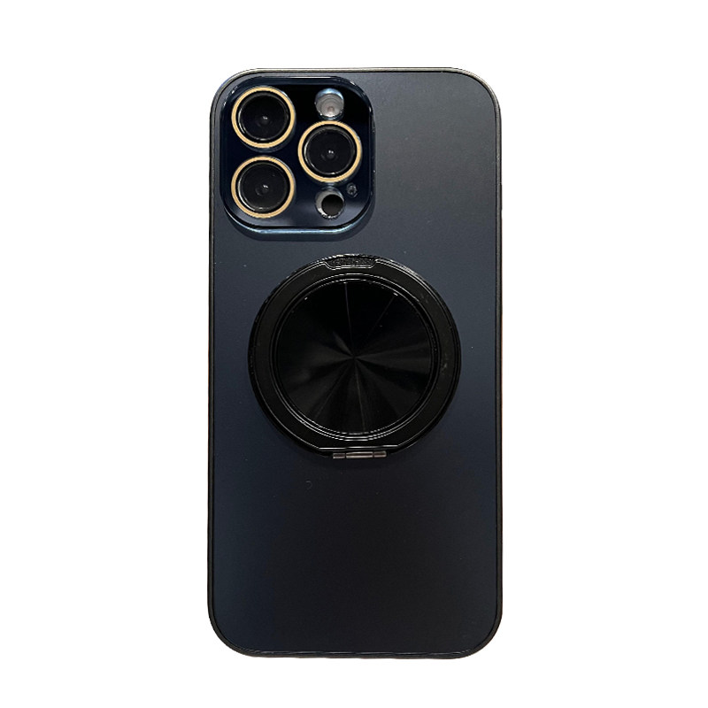 轩晴适用于iphone16proMax手机壳360°金属支架16pro磁吸充电15p磨砂苹果镜头膜14简约13全包防摔保