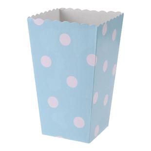 儿童生日派对一次性爆米花盒薯条野餐烧烤小食盒Dot Popcorn Box