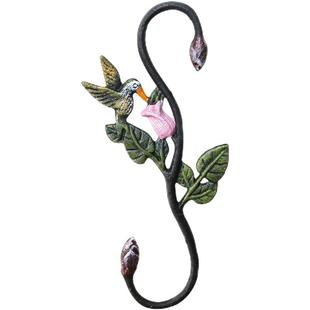 中式庭院田园门口免打孔装饰S挂钩吊兰墙上壁挂创意衣架无痕钉勾