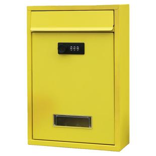 定制图文铁艺别墅信箱室外防雨密码锁壁挂式家用意见箱报收纳邮筒